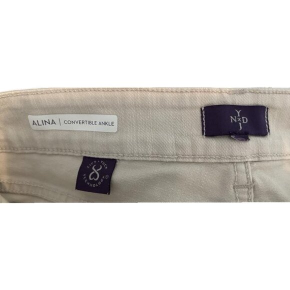 NYDJ slim-fit cropped jeans off white women size 29 - Picture 6 of 6